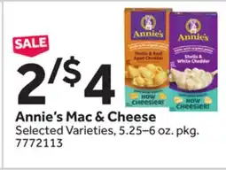 Stop&Shop Annie's Mac & Cheese offer