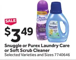 Stop&Shop Snuggle or Purex Laundry Care or Soft Scrub Cleaner offer
