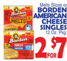 Bravo Supermarkets BORDEN AMERICAN CHEESE SINGLES offer