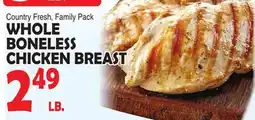 Bravo Supermarkets WHOLE BONELESS CHICKEN BREAST offer