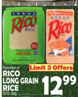 Bravo Supermarkets Parboiled or RICO LONG GRAIN RICE offer