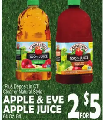 Bravo Supermarkets APPLE & EVE APPLE JUICE offer