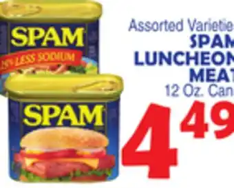 Bravo Supermarkets SPAM LUNCHEON MEAT offer