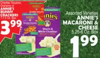 Bravo Supermarkets ANNIE'S MACARONI & CHEESE offer