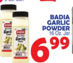 Bravo Supermarkets BADIA GARLIC POWDER offer