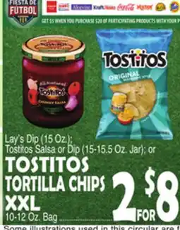 Bravo Supermarkets TOSTITOS TORTILLA CHIPS XXL offer
