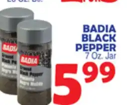 Bravo Supermarkets BADIA BLACK PEPPER offer