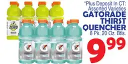 Bravo Supermarkets GATORADE THIRST QUENCHER offer