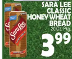 Bravo Supermarkets SARA LEE CLASSIC HONEY WHEAT BREAD offer