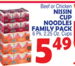 Bravo Supermarkets NISSIN CUP NOODLES FAMILY PACK offer