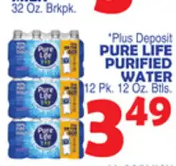 Bravo Supermarkets PURE LIFE PURIFIED WATER offer