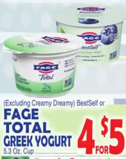 Bravo Supermarkets (Excluding Creamy Dreamy) BestSelf or FAGE TOTAL GREEK YOGURT offer