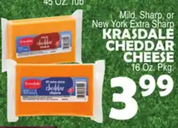Bravo Supermarkets KRASDALE CHEDDAR CHEESE offer