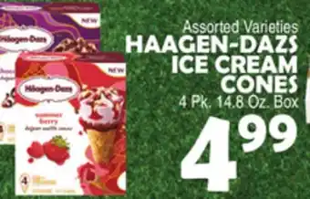 Bravo Supermarkets HAAGEN-DAZS ICE CREAM CONES offer