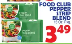 Bravo Supermarkets FOOD CLUB PEPPER STRIP BLEND offer