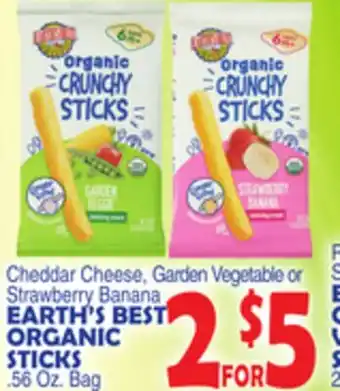 Bravo Supermarkets EARTH'S BEST ORGANIC STICKS offer