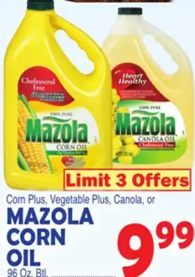 Bravo Supermarkets MAZOLA CORN OIL offer