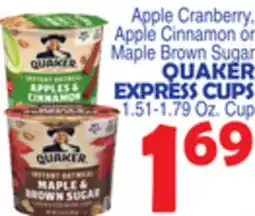 Bravo Supermarkets QUAKER EXPRESS CUPS offer