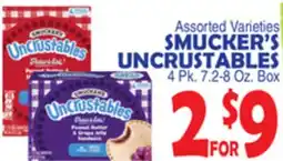 Bravo Supermarkets SMUCKER'S UNCRUSTABLES offer