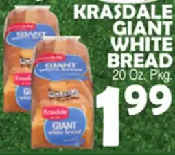 Bravo Supermarkets KRASDALE GIANT WHITE BREAD offer
