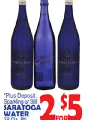 Bravo Supermarkets SARATOGA WATER offer