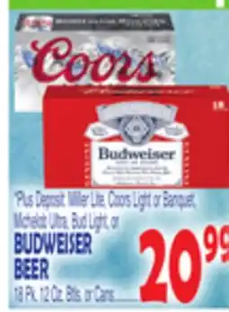 Bravo Supermarkets BUDWEISER BEER offer
