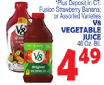 Bravo Supermarkets V8 VEGETABLE JUICE offer