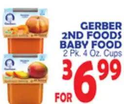 Bravo Supermarkets GERBER 2ND FOODS BABY FOOD offer
