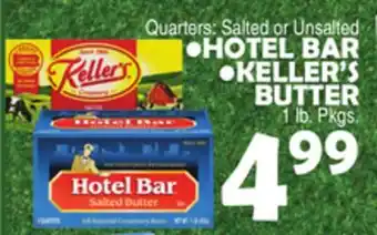 Bravo Supermarkets HOTEL BAR , KELLER'S BUTTER offer