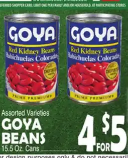 Bravo Supermarkets GOYA BEANS offer