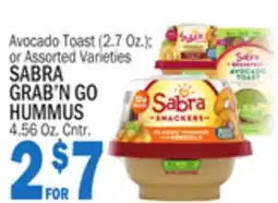 Bravo Supermarkets SABRA GRAB'N GO HUMMUS offer