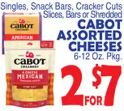 Bravo Supermarkets CABOT ASSORTED CHEESES offer
