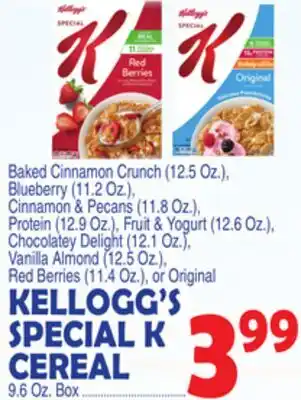 Bravo Supermarkets KELLOGG'S SPECIAL K CEREAL offer
