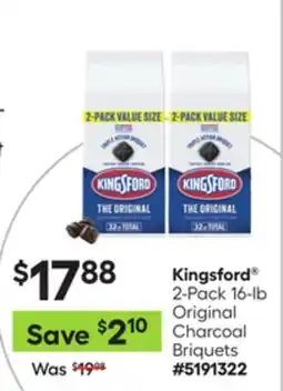 Lowe's 2-Pack 16-lb Original Charcoal Briquets offer