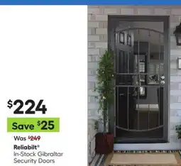 Lowe's In-Stock Gibraltar Security Doors offer