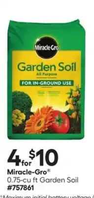 Lowe's Miracle-Gro Garden Soil offer