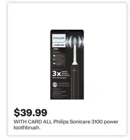 CVS ALL Philips Sonicare 3100 power toothbrush offer