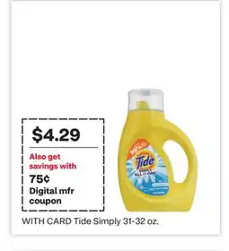 CVS Tide Simply offer