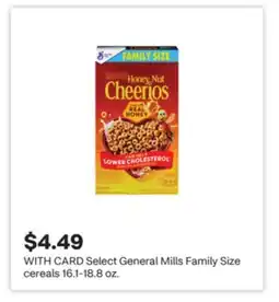 CVS Select General Mills Family Size cereals offer
