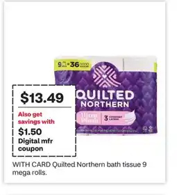 CVS Quilted Northern bath tissue offer