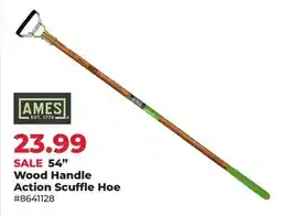 Runnings Ames 54 Wood Handle Action Scuffle Hoe offer