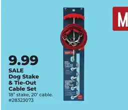 Runnings MAINST PET Dog Stake & Tie-Out Cable Set offer