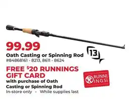 Runnings 13 Fishing Oath Casting or Spinning Rod offer