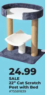 Runnings 22 Cat Scratch Post with Bed offer