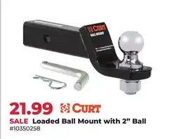 Runnings Curt Loaded Ball Mount with 2 Ball offer