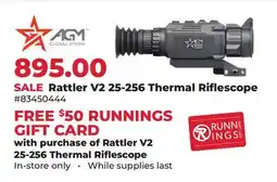 Runnings AGM Rattler V2 25-256 Thermal Riflescope offer
