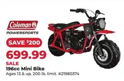 Runnings Coleman 196cc Mini Bike offer