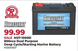 Runnings Durastart 800cca Dual Purpose Deep Cycle/Starting Marine Battery offer