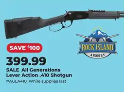 Runnings Rock Island All Generations Lever Action .410 Shotgun offer