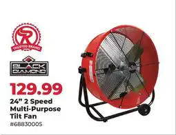 Runnings BLACK DIAMOND 24 2 Speed Multi-Purpose Tilt Fan offer